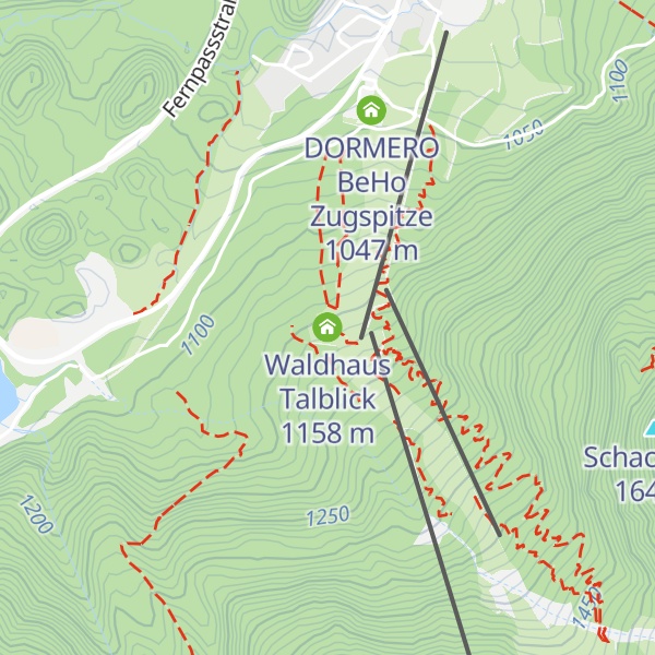 Map of Waldhaus Talblick