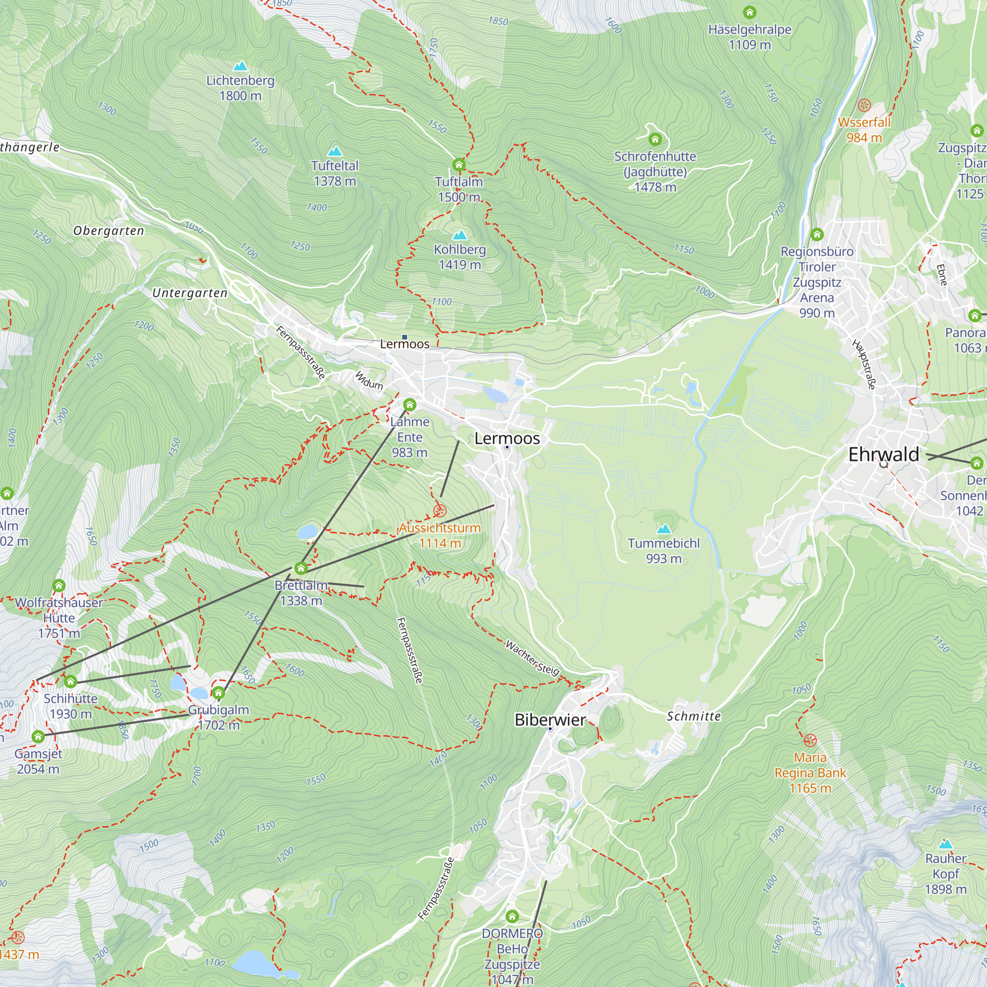 Gamsbar map