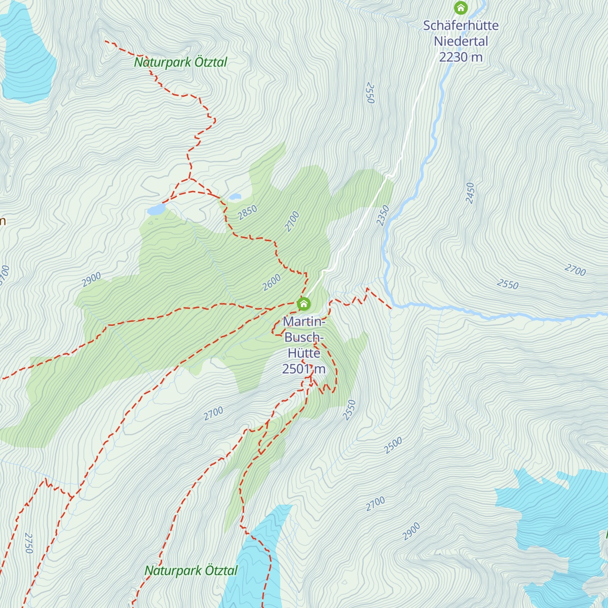 Martin-Busch-Hütte map