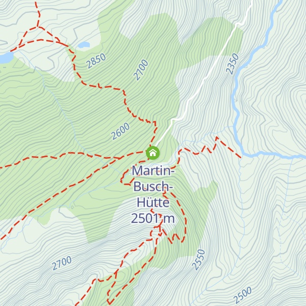 Map of Martin-Busch-Hütte