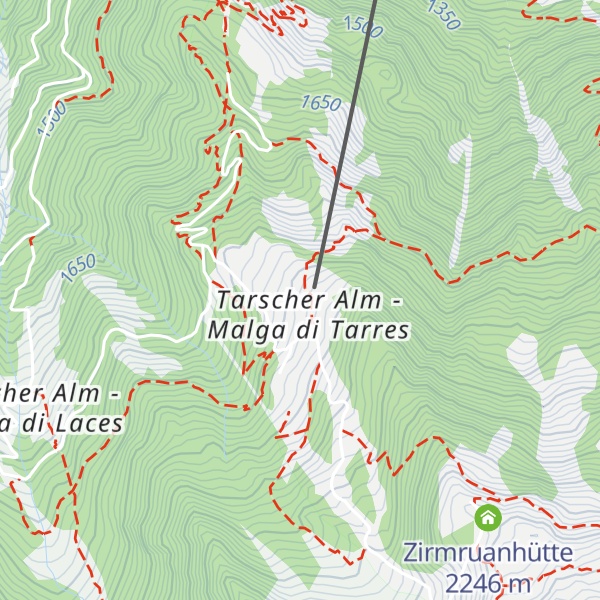 Map of Berggasthof Tarscher Alm