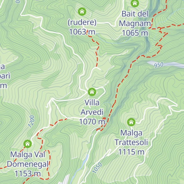 Map of Villa Arvedi