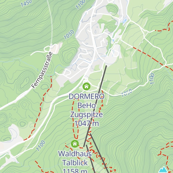 Map of DORMERO BeHo Zugspitze