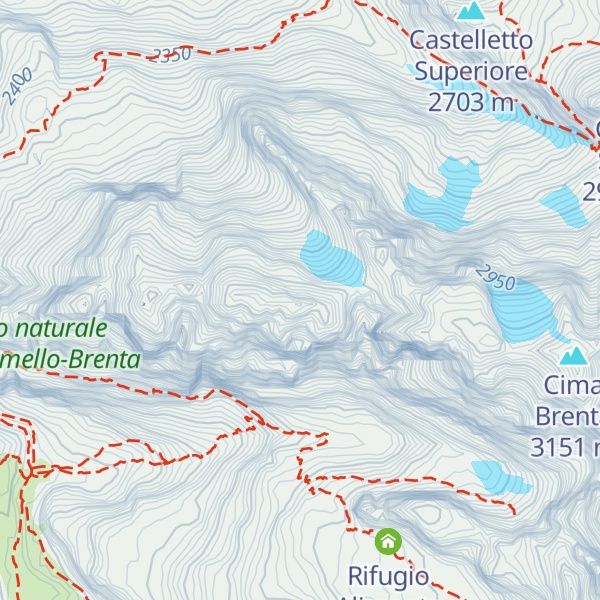 Map of Cima Mandron
