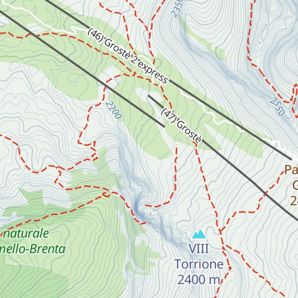 Map of Cima Della Madonnina