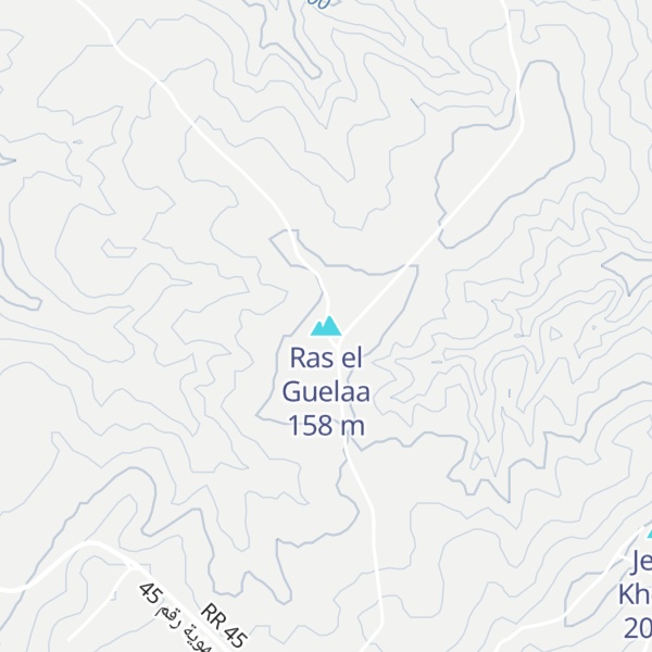 Map of Ras el Guelaa