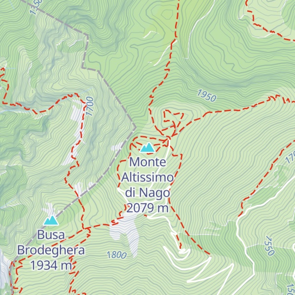 Map of Monte Altissimo di Nago