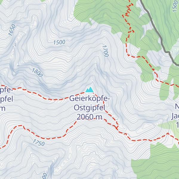 Map of Geierköpfe-Ostgipfel