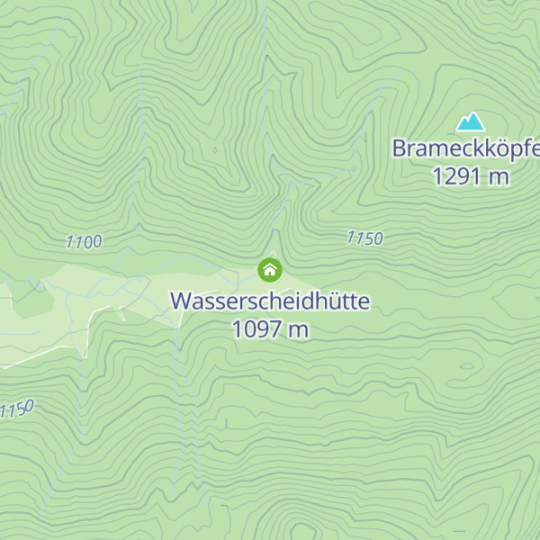 Map of Wasserscheidhütte