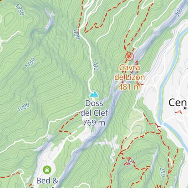 Map of Doss del Clef