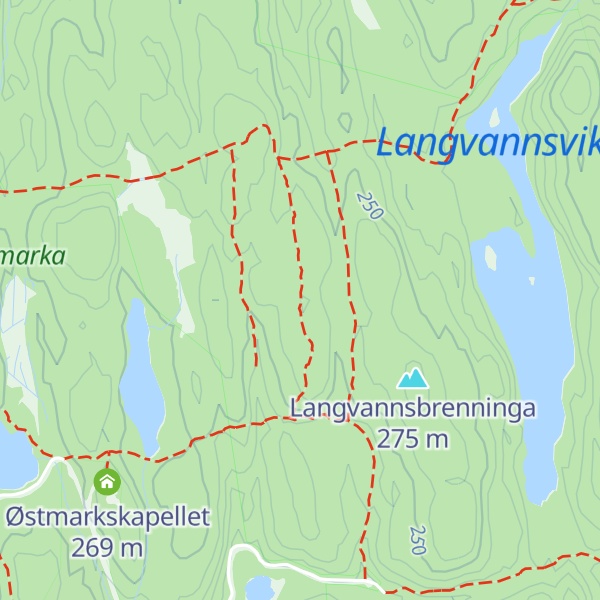 Map of Knivstikkaråsen