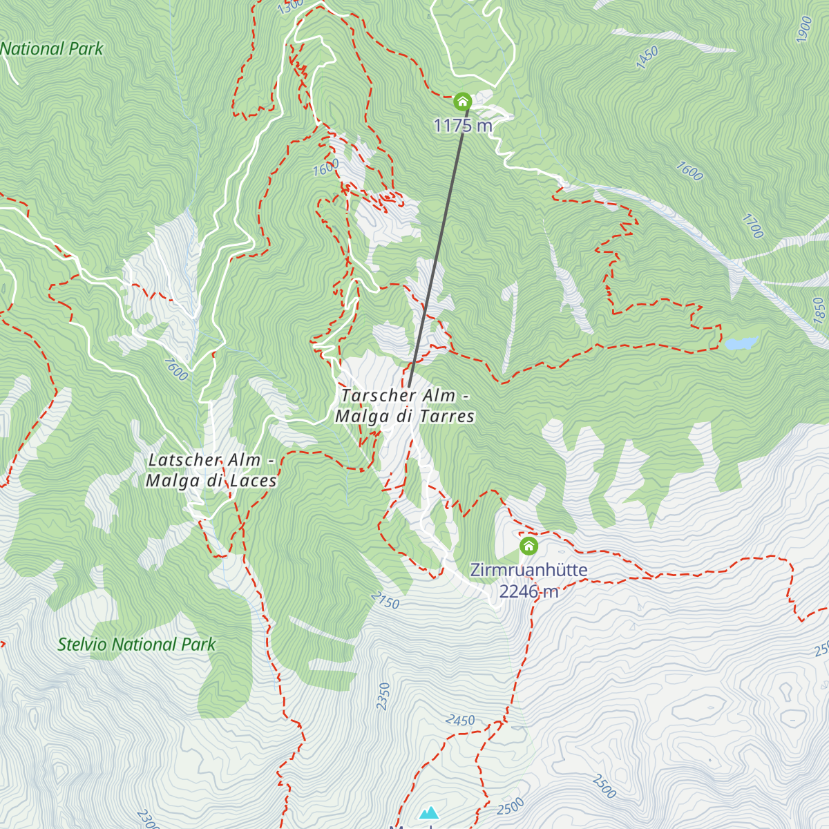 Tarscher Alm map