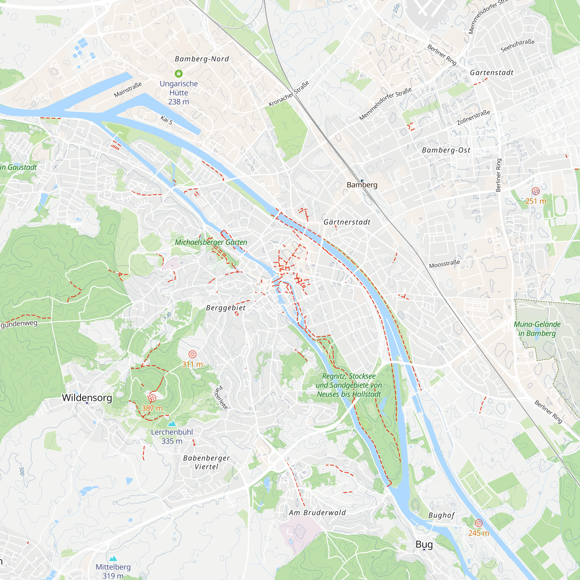 Tourismus und Kongress Service map