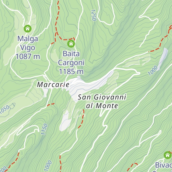 Map of Malga San Giovanni al Monte