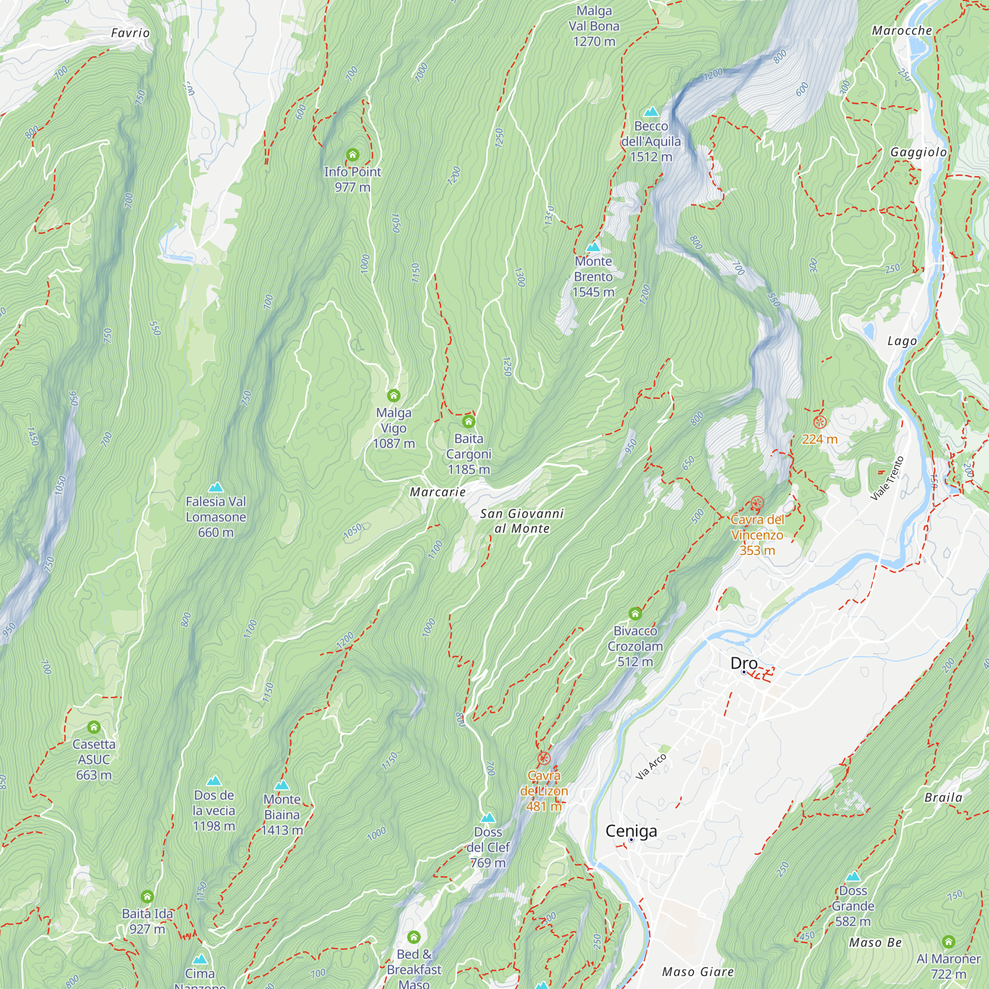 Malga San Giovanni al Monte map