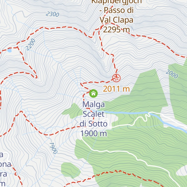 Map of Malga Scalet di Sotto