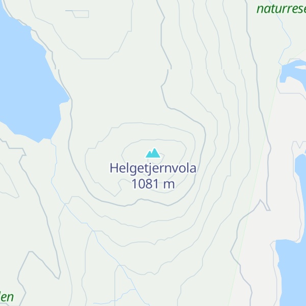 Map of Helgetjernvola