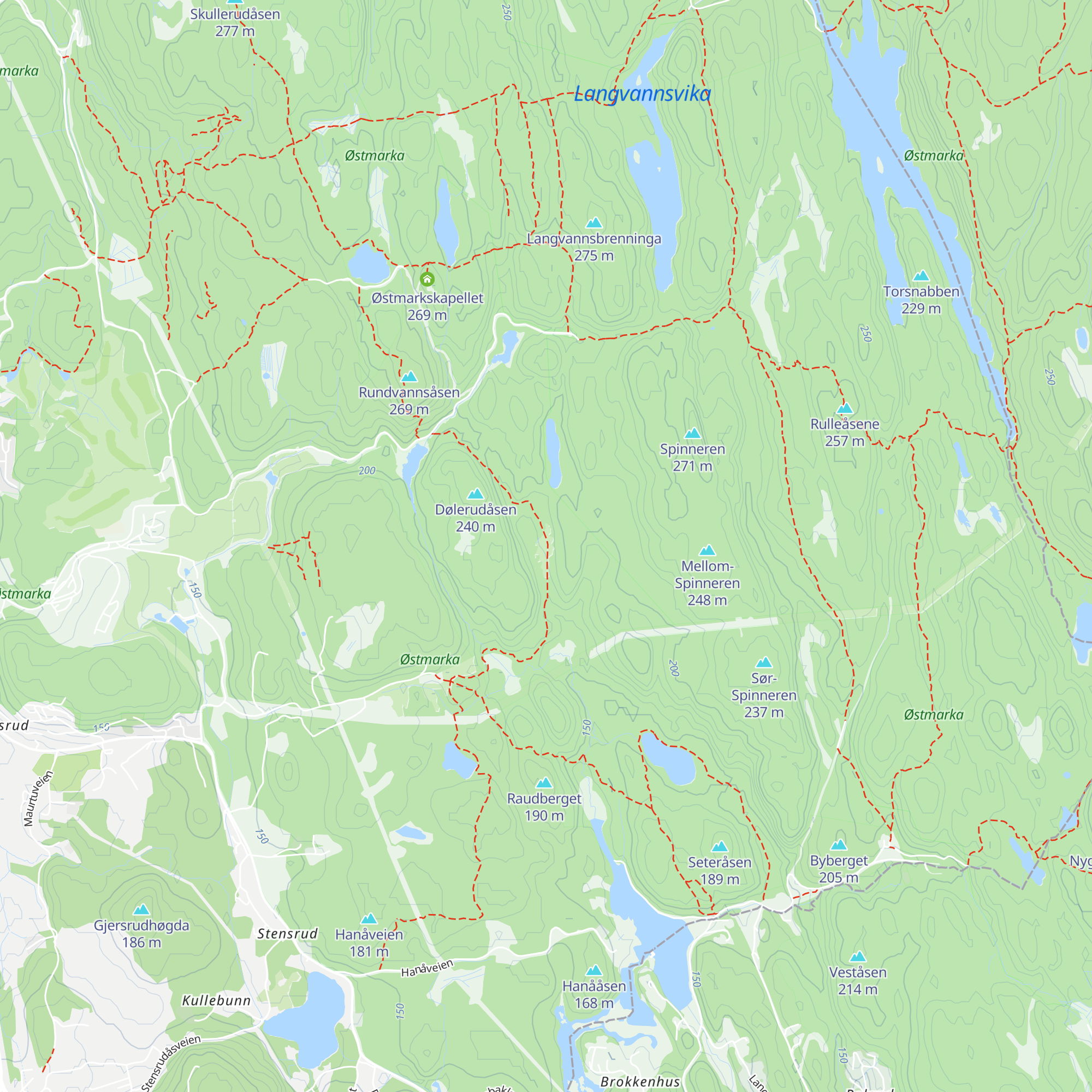 Dølerud map