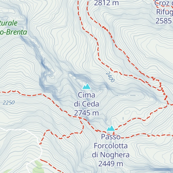 Map of Cima di Ceda