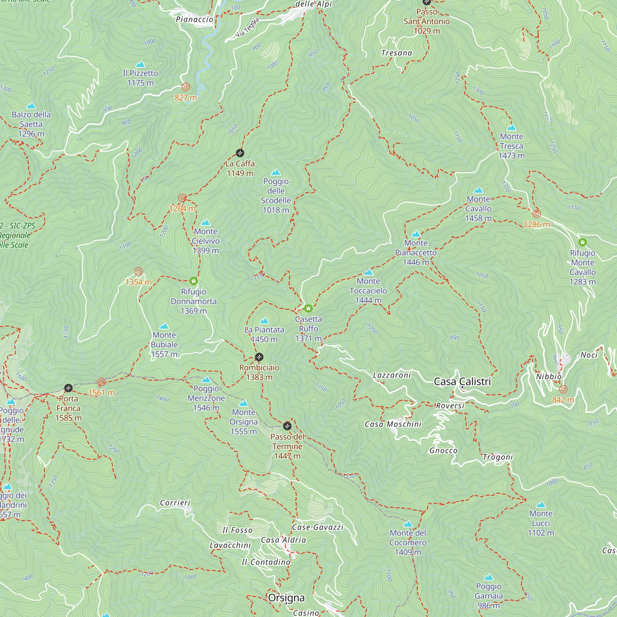 Casetta Ruffo map