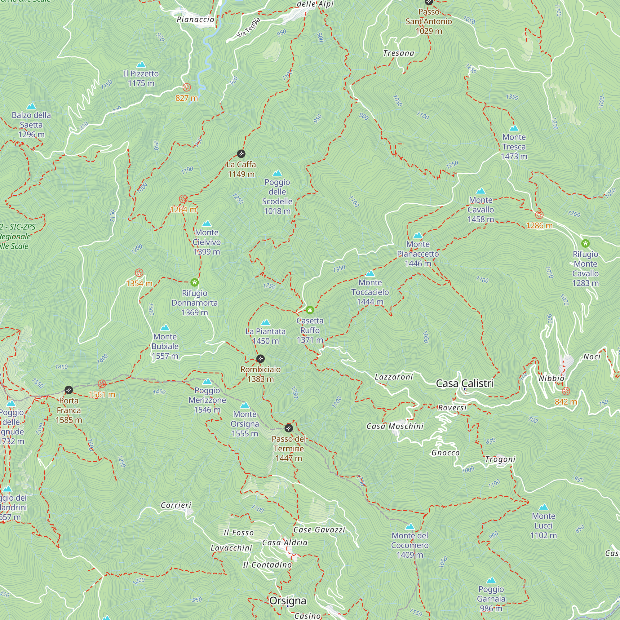 Casetta Ruffo map