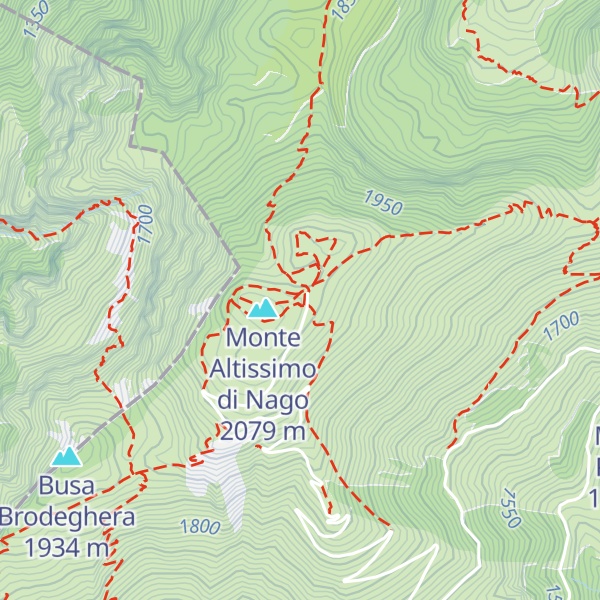 Map of Rifugio Altissimo "Damiano Chiesa"