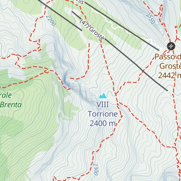 Map of V Torrione