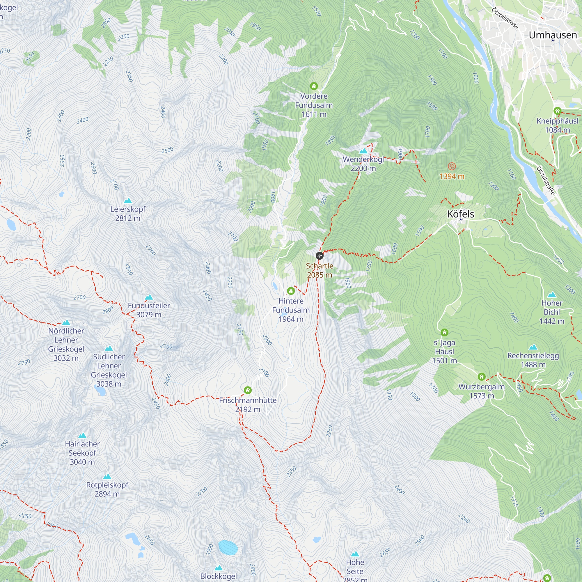 Hintere Fundusalm map