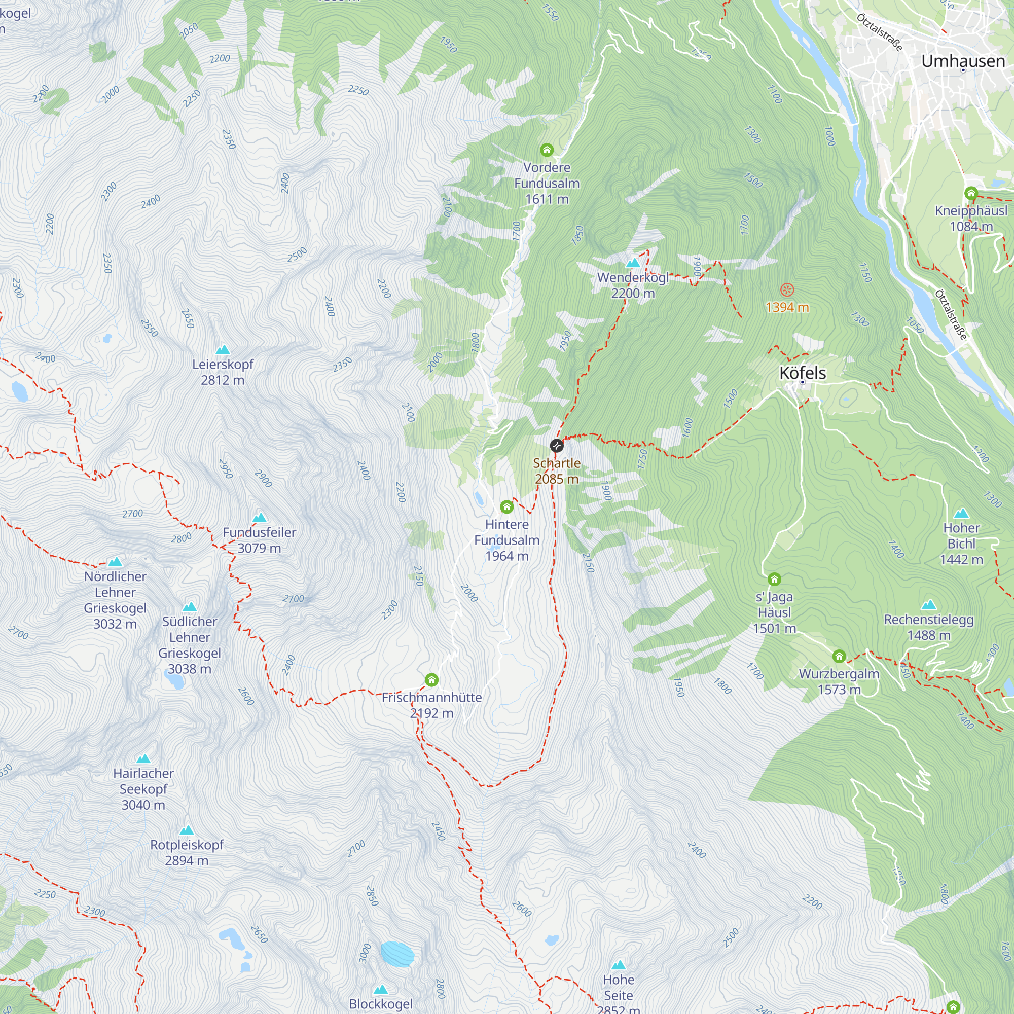 Hintere Fundusalm map