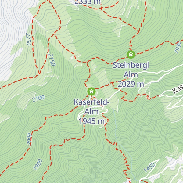 Map of Kaserfeld-Alm
