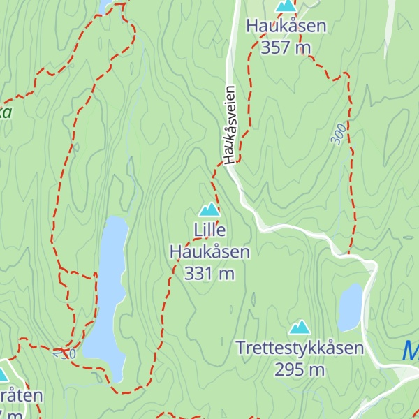 Map of Lille Haukåsen