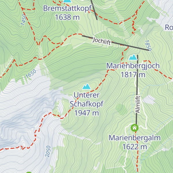 Map of Unterer Schafkopf