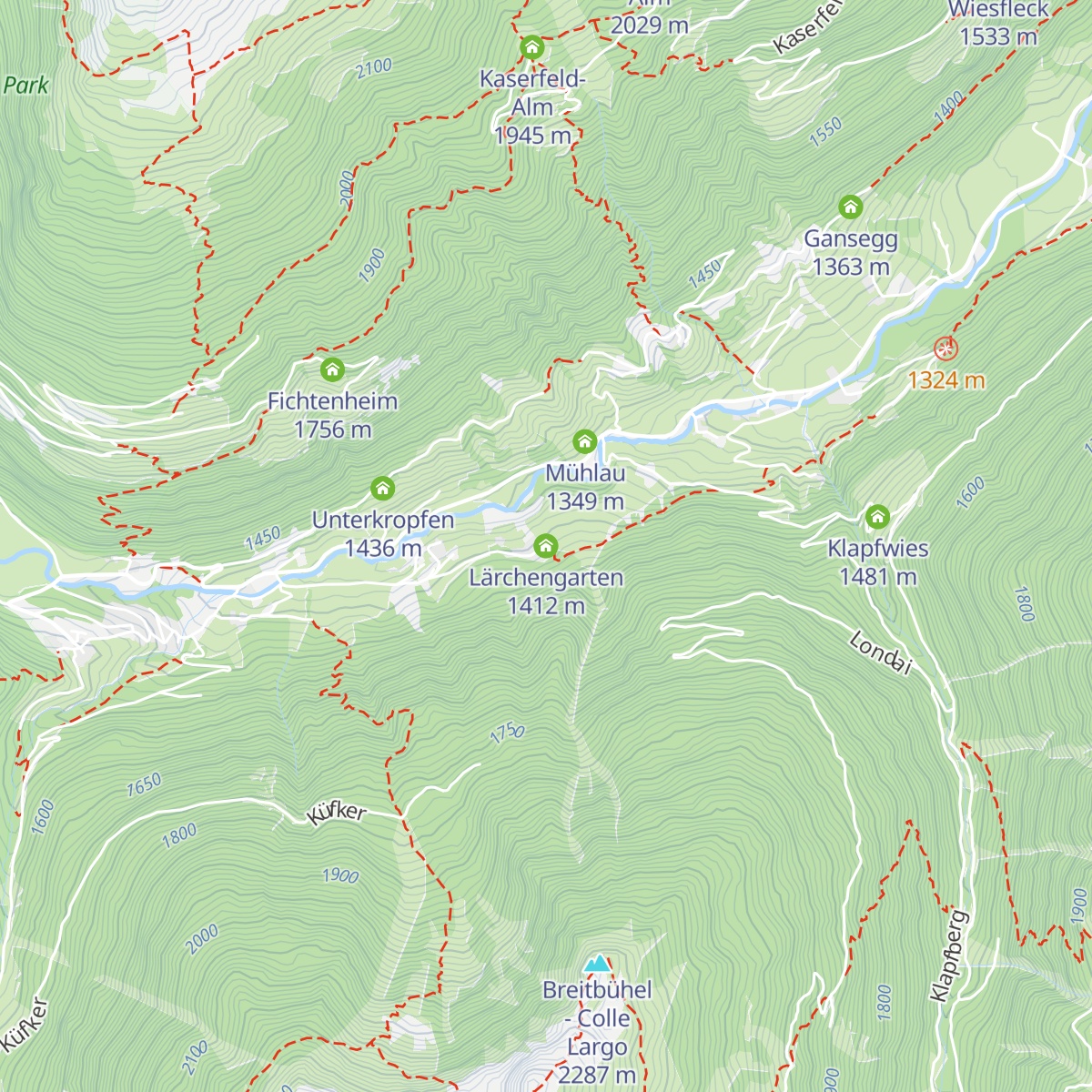 Lärchengarten map