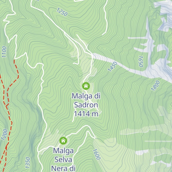 Map of Malga di Sadron