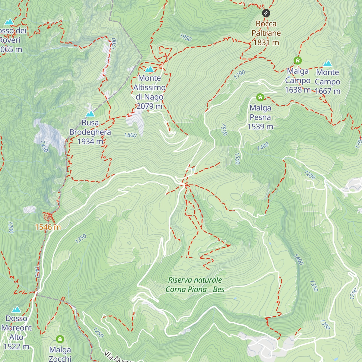 Albergo Rifugio Graziani map
