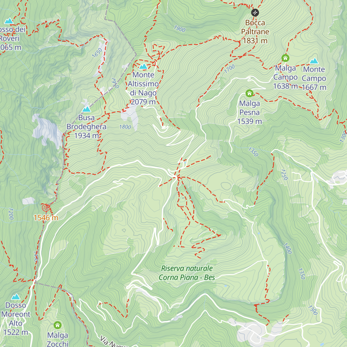 Albergo Rifugio Graziani map