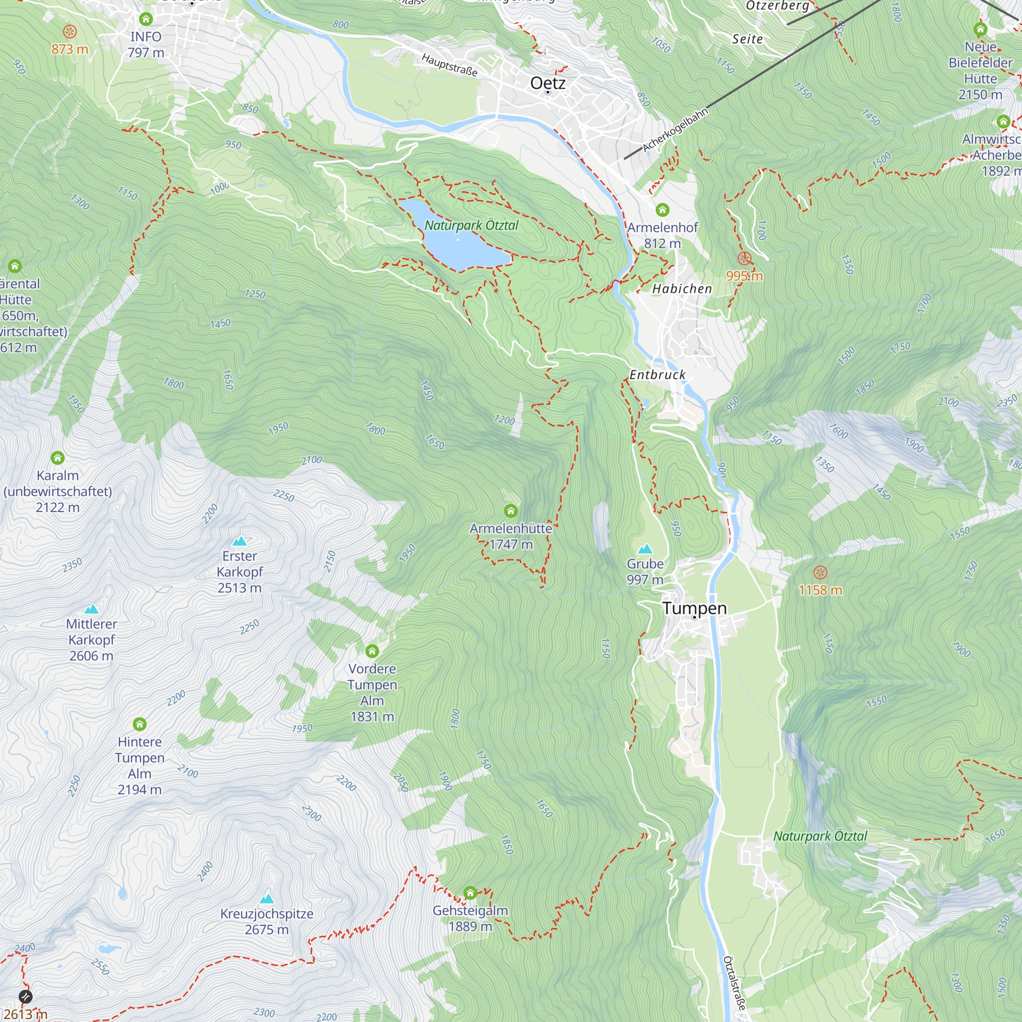 Armelenhütte map