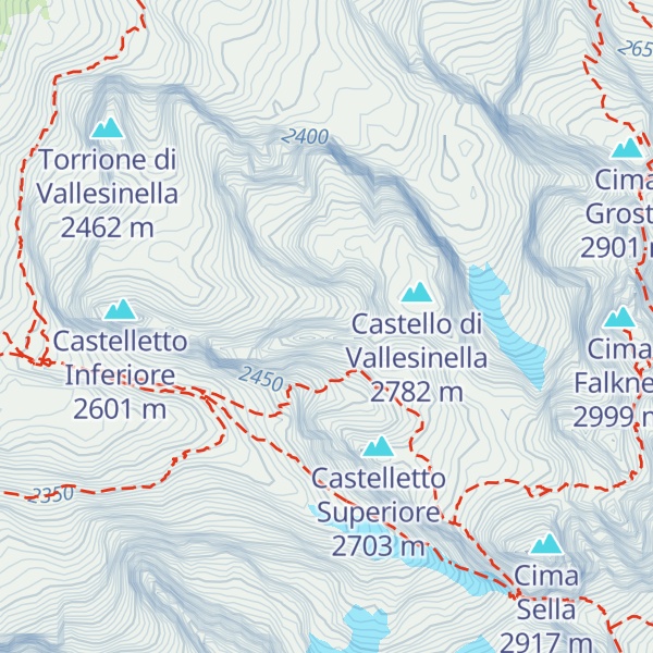 Map of Castelletto di Mezzo
