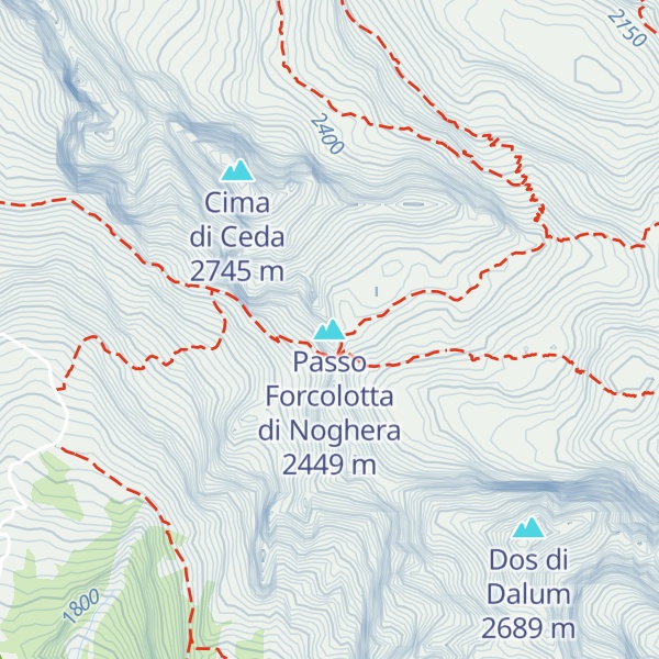 Map of Passo Forcolotta di Noghera