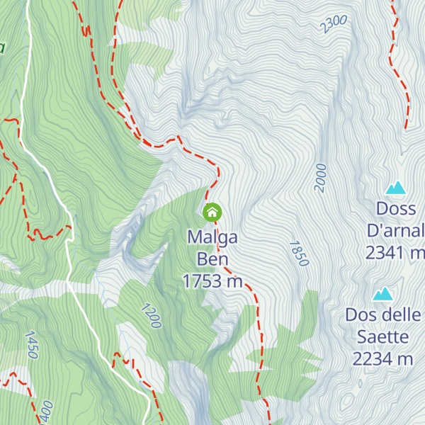 Map of Malga Ben