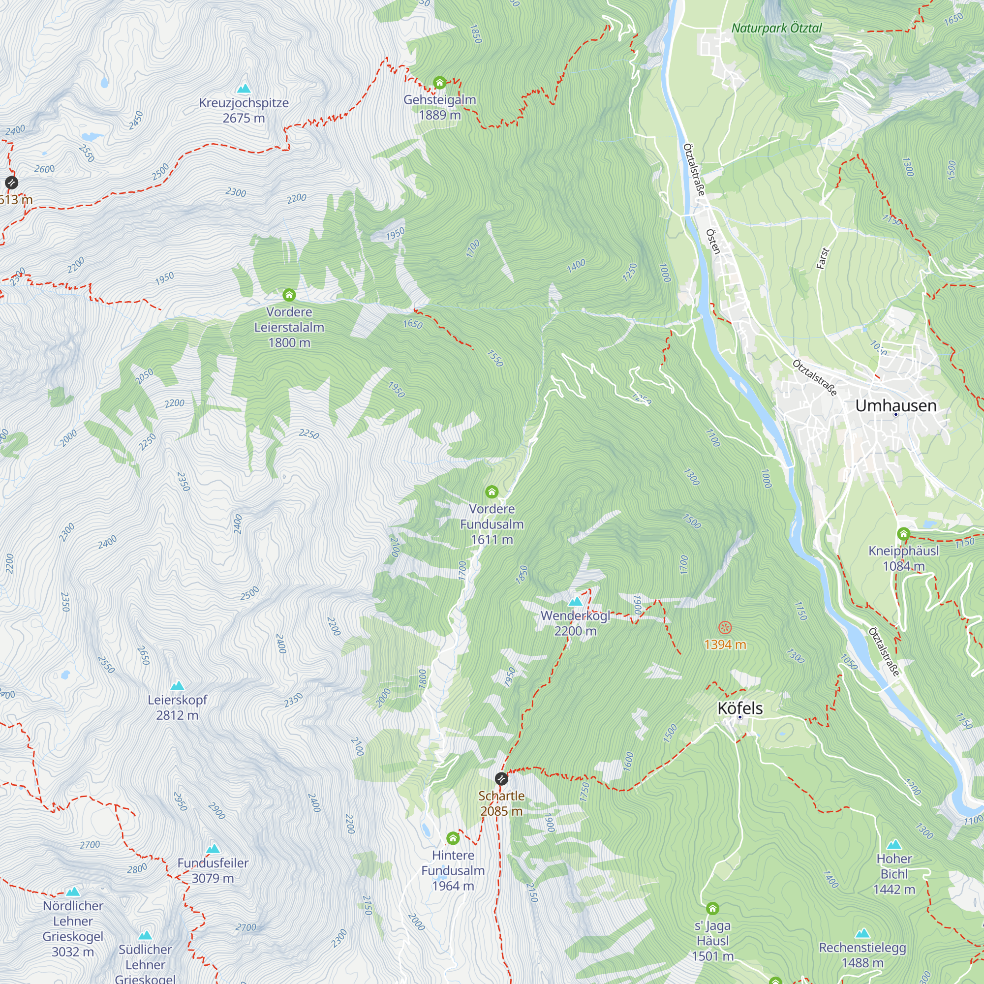 Vordere Fundusalm map
