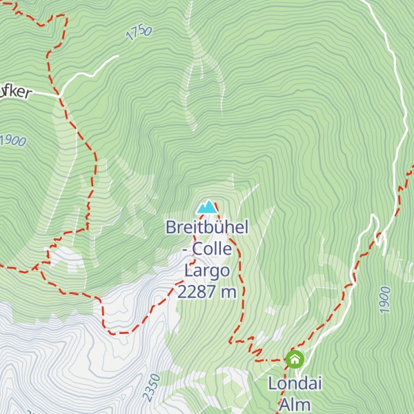 Map of Breitbühel - Colle Largo