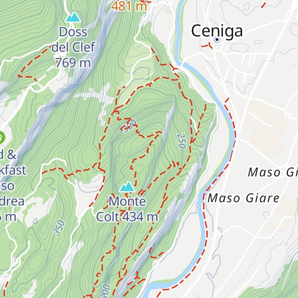 Map of Croce di Ceniga