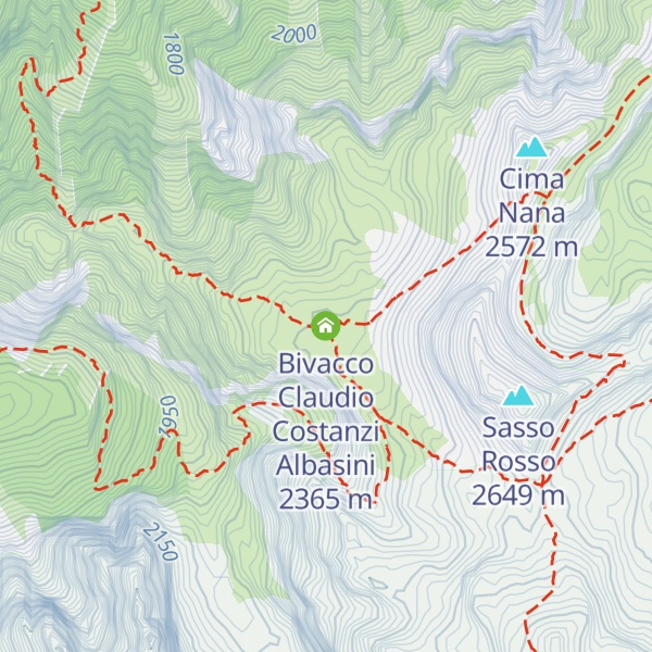 Map of Bivacco Claudio Costanzi Albasini