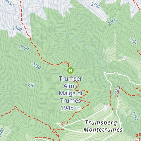 Map of Trumser Alm - Malga di Trumes