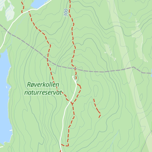 Map of Røverkollen