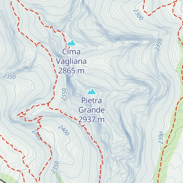 Map of Pietra Grande