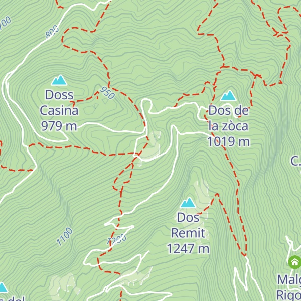 Map of Malga Casina