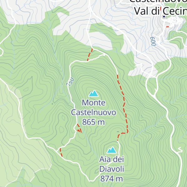 Map of Monte Castelnuovo