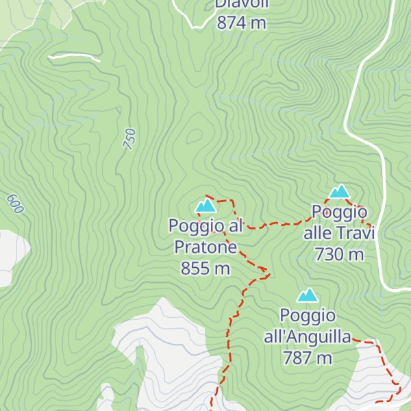 Map of Poggio al Pratone